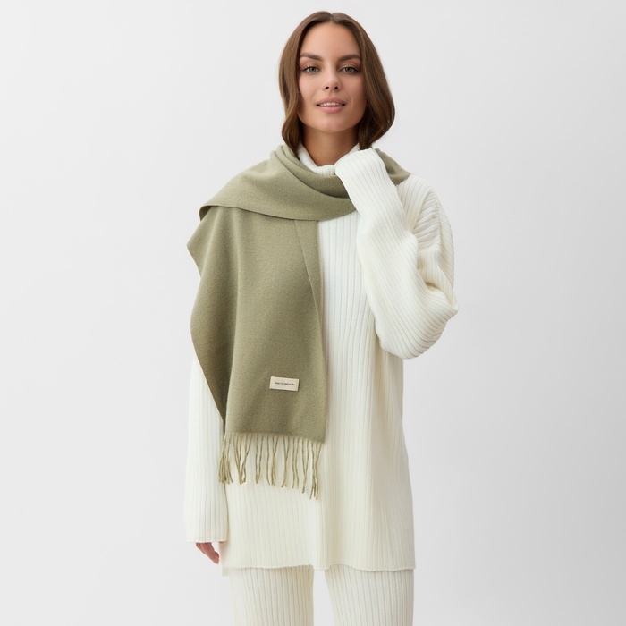 Шарф женский MIST, оливковый, 33*180 см Шарф женский MIST, оливковый, 33*180 см