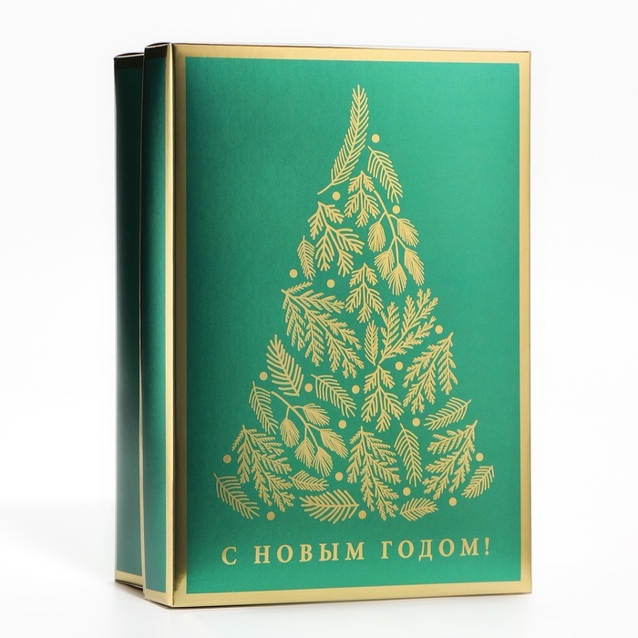 Новый год. Коробка подарочная новогодняя складная &laquo;Ёлочка&raquo;, 21 х 15 х 7 см, Новый год