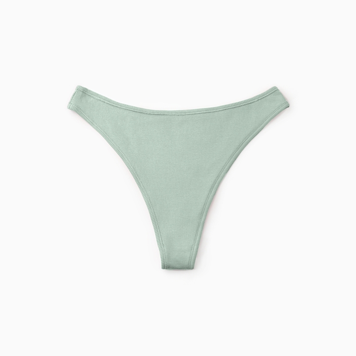 Трусы женские бразилиана, цвет яблочно -мятный, р-р 46 (M)