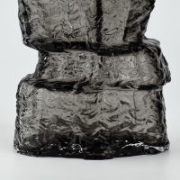 Ваза для цветов &laquo;Маунтин блэк&raquo; из черного стекла 25&times;15,5&times;15,5 см