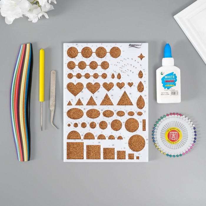 Набор инструментов для квиллинга(170 пол.0,5см, клей,иголки,линейка,пинцет,ин.д/кв.) 21х30см Набор инструментов для квиллинга(170 пол.0,5см, клей,иголки,линейка,пинцет,ин.д/кв.) 21х30см