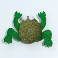 Игрушка для кошек &laquo;Лягушка&raquo; из кошачьей мяты, 4 х 3 см