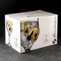 Набор стеклянных бокалов для вина Tulipe, 315 мл, 6 шт