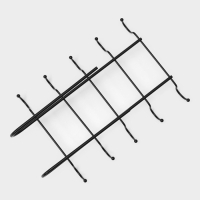 Держатель для кружек подвесной Доляна, на 10 предметов, 27,8&times;18,5&times;7,5 см, цвет чёрный