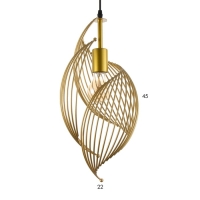 Светильник BayerLux "Шелла" E27 40Вт золото 22х100 см Светильник BayerLux "Шелла" E27 40Вт золото 22х100 см