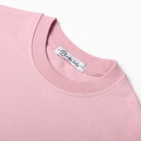 Комплект для девочек (свитшот, брюки), цвет грязно-розовый, рост 116 см