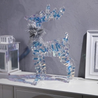 Светодиодная фигура «Олень», 30 × 52 × 14 см, текстиль, металл, 220 В, свечение тёплое белое Светодиодная фигура «Олень», 30 × 52 × 14 см, текстиль, металл, 220 В, свечение тёплое белое