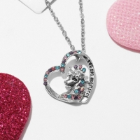 Кулон детский «Выбражулька» единорог, цветной в серебре Кулон детский «Выбражулька» единорог, цветной в серебре