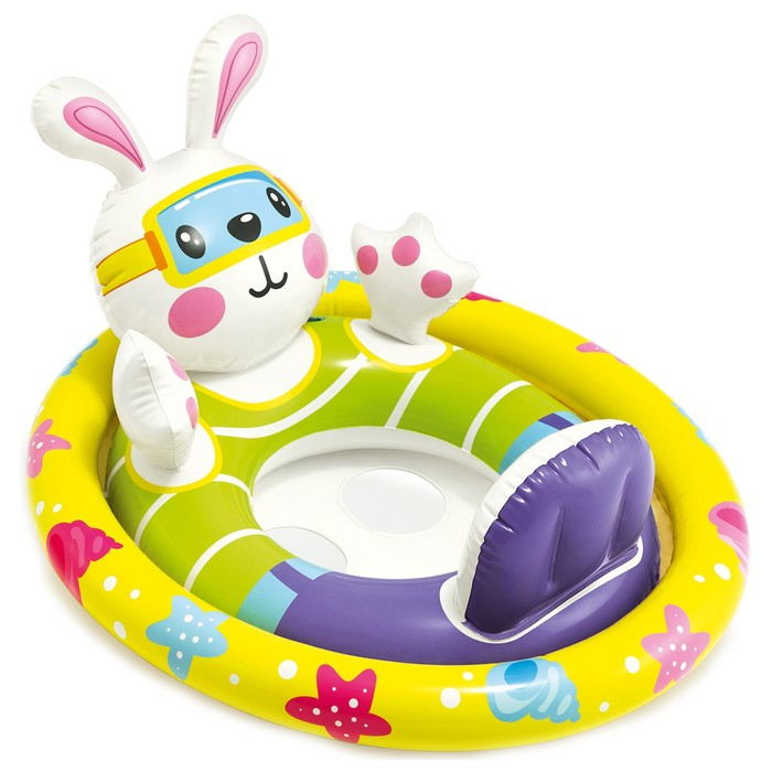 Круг для плавания &laquo;Зверюшки&raquo;, с сиденьем, от 3-4 лет, цвет МИКС, 59570NP INTEX