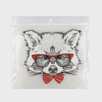 Термотрансфер &laquo;Енот в очках&raquo;, 16,5 &times; 19 см, цена за 1 лист