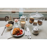 Тарелка фарфоровая пирожковая Magistro &laquo;Морской бриз&raquo;, d=15 см, цвет белый