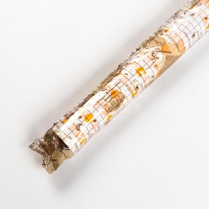 Бумага силиконизированная &laquo;Горох&raquo;, желтый, для выпечки, 0,38 х 5 м