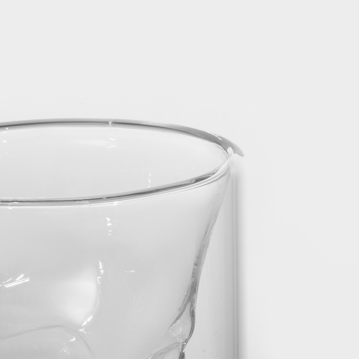 Стопка - шот стеклянный с двойными стенками Magistro &laquo;Череп&raquo;, 100 мл, 8&times;8,5 см