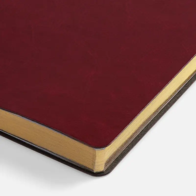 Ежедневник Nebraska Flex, недатированный, бордовый с золотистым