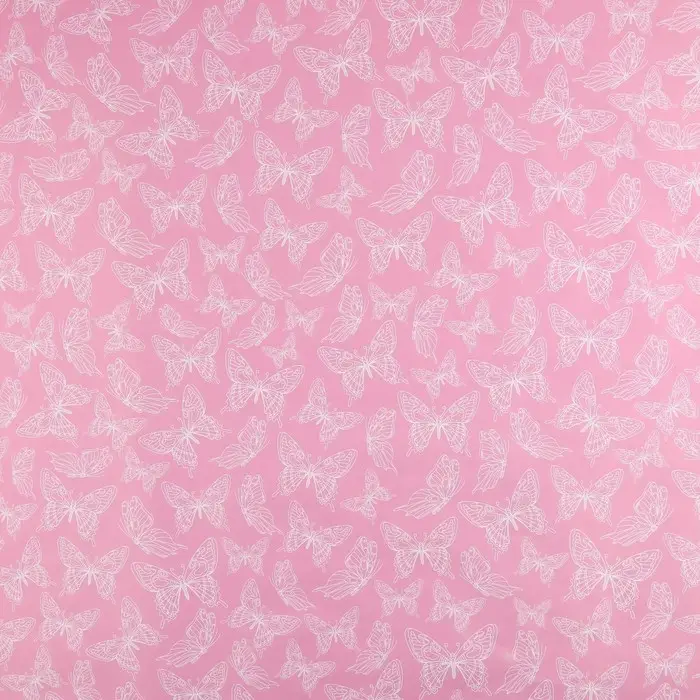 Бумага упаковочная глянцевая &laquo;Бабочки&raquo;, 70 х 100 см