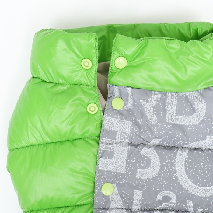 Комбинезон "Ультра" светоотражающий, размер 18 (ДС 40 см, ОГ 50 см, ОШ 38 см), зелёный