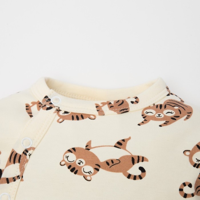 Комбинезон в набивку Крошка Я Комбинезон в набивку Крошка Я "Тигруля", рост 68-74 см, бежевый