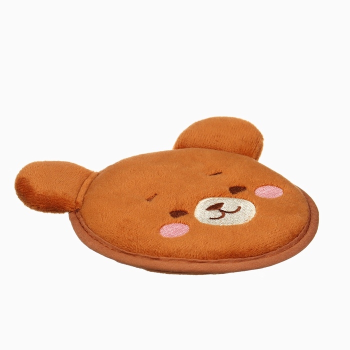 Мочалка детская &laquo;Мишка&raquo; 11х10 см, Крошка Я