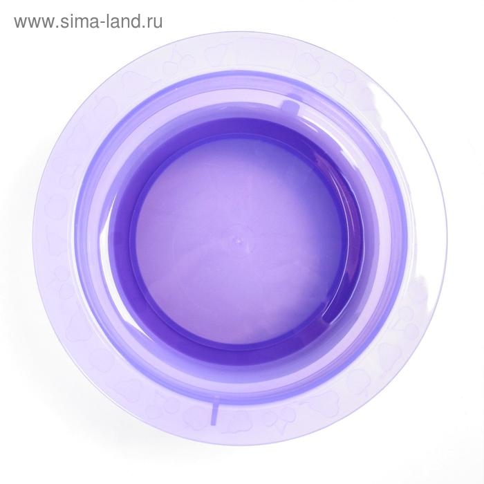 Тарелка детская на присоске, глубокая, 470 мл, от 5 мес., цвета МИКС, 400 мл, 17,5х17,5х4,3