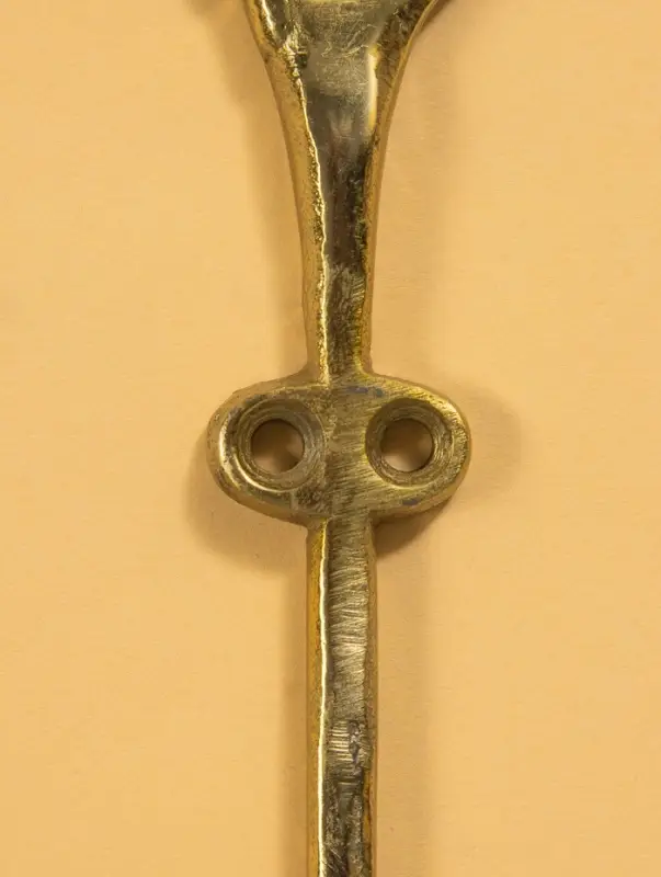 Крючок настенный &laquo;Весёлый Роджер&raquo;, 22&times;13.5&times;5.5 см, алюминий, золото