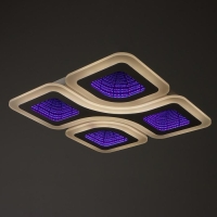 Люстра с ПДУ 10005/4 LED 180Вт 3000-6000К диммер с подсветкой белый 50х50х10 см BayerLux