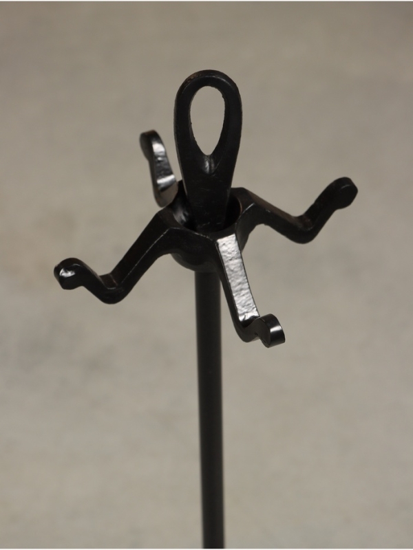 Каминный набор "Огонь" сталь, 4 предмета, 17х17х55 см