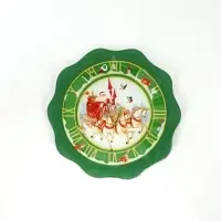 Тарелка плоская новогодняя &laquo;Тройка&raquo;, d=20 см