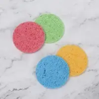 Набор спонжей для умывания &laquo;Мягкость&raquo;, d=7 см, 2 шт., МИКС