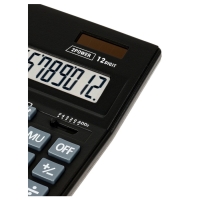 Калькулятор настольный Eleven Business Line CDB1201-BK, 12 разрядов, двойное питание, 155 х 205 х 35мм, черный