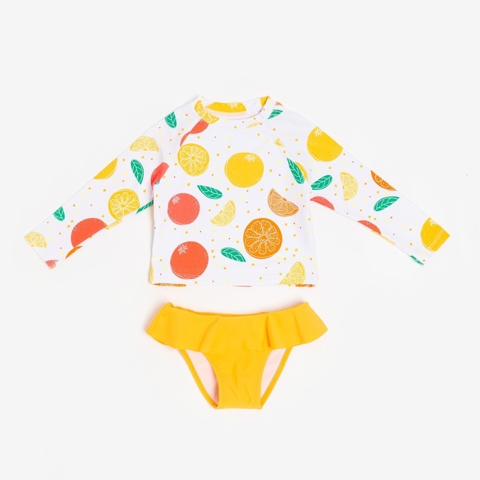 Купальник раздельный детский MINAKU с рукавами, рост 110-116 Купальник раздельный детский MINAKU с рукавами, рост 110-116