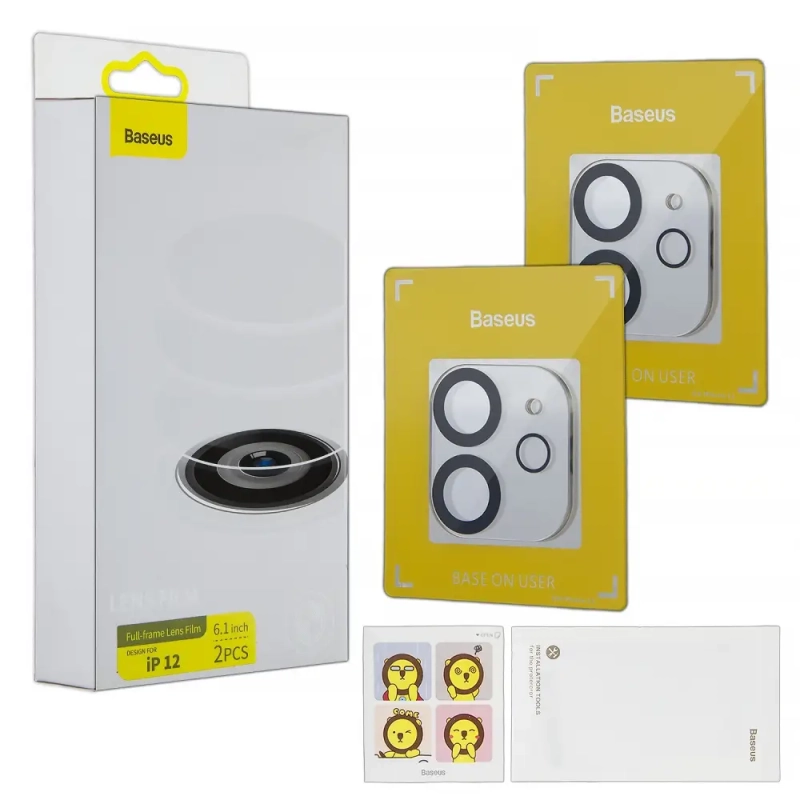 Защитное стекло для камеры iPh 12 2 шт Baseus