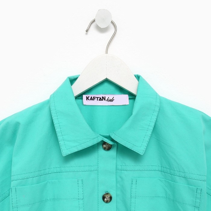 Платье детское с карманами KAFTAN, размер 30 (98-104 см), цвет зелёный Платье детское с карманами KAFTAN, размер 30 (98-104 см), цвет зелёный