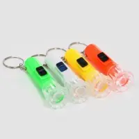 Фонарик брелок для ключей на кольце &laquo;Темминка&raquo;, 1 LED, 2&times;6.5 см, МИКС