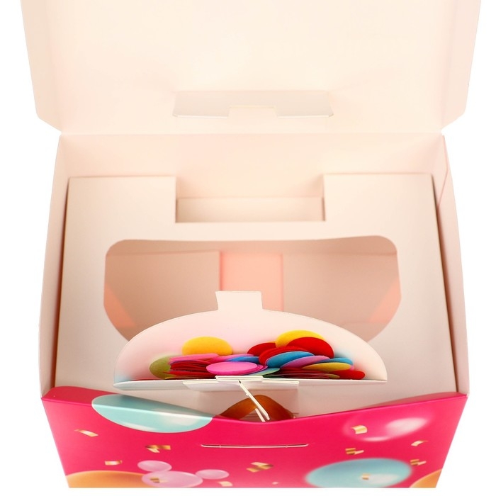 Подарочная коробка-бум, складная, 20х15х12.5 см, Минни Маус