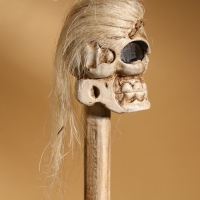 Посох "Череп" 160 см, дерево