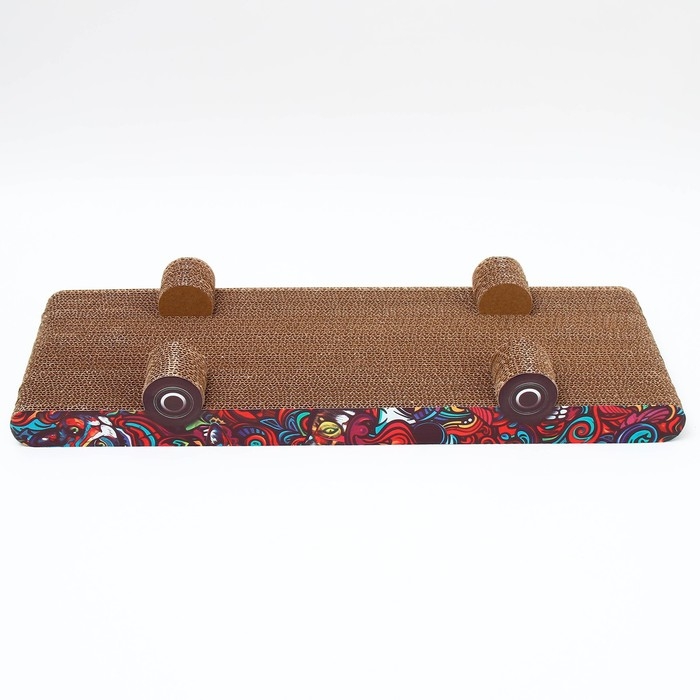 Когтеточка из картона с кошачьей мятой «Графити» Когтеточка из картона с кошачьей мятой «Графити»