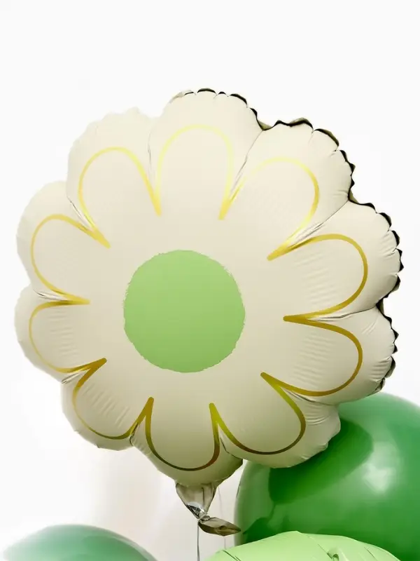 Воздушные шары "Капибара с ромашкой" фольга, латекс, набор 12 штук