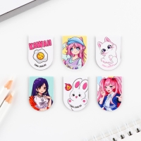 Закладки магнитные для книг, 6 шт &laquo;Аниме&raquo;