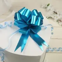 Бант - шар №3, простой, голубой