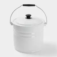 Ведро ц/шт с/кр 10 л белая (без декора)