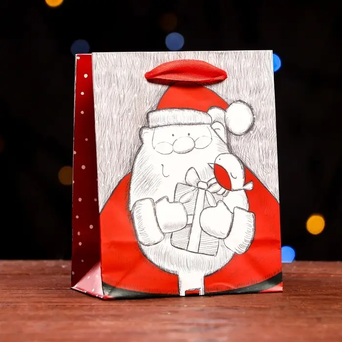 Пакет ламинированный &laquo;Подарки Деда Мороза&raquo; 11,5 х 14,5 х 6 см
