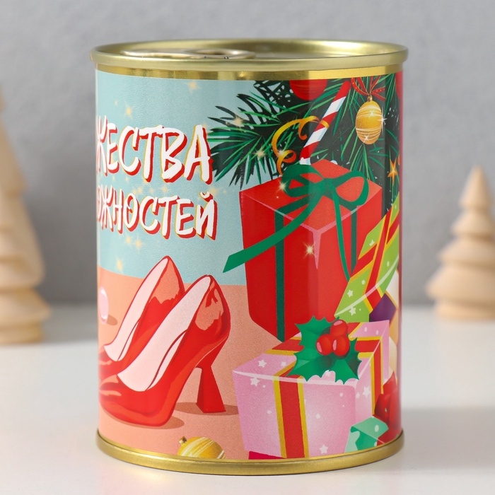 Подарочные носки в банке &laquo;Множество возможностей&raquo;, (внутри носки махровые женские)