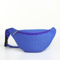 Поясная сумка на молнии, цвет синий Поясная сумка на молнии, цвет синий