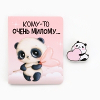 Значок на открытке &laquo;Панда&raquo;, 10 х 8 см