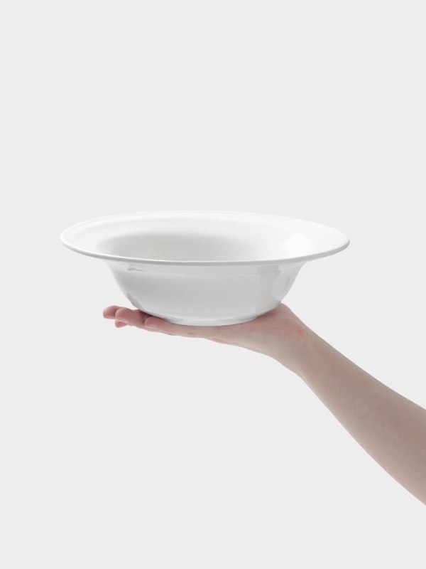 Тарелка глубокая Hanna Kn&ouml;vell, d=24.8 см, фарфор, белая