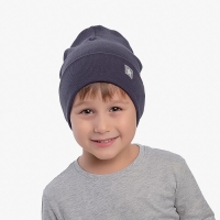 Шапка детская двухслойная, цвет т.серый/звездочка, размер 50-54 Шапка детская двухслойная, цвет т.серый/звездочка, размер 50-54