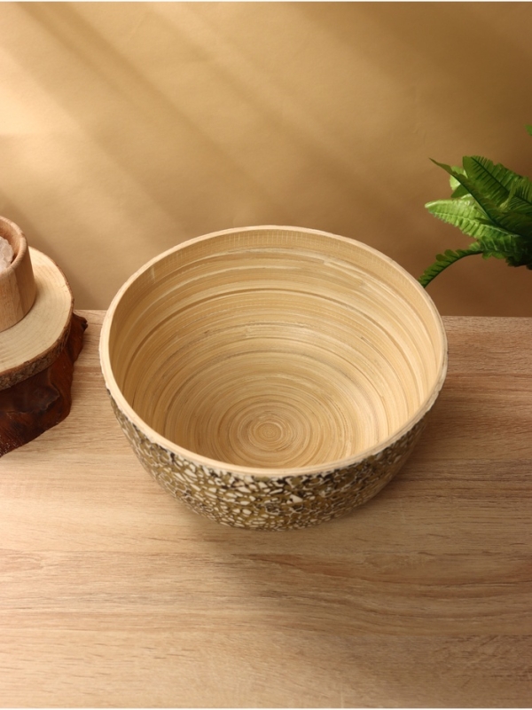 Салатник 25х25х12 см, бамбук