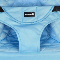 Шезлонг детский, кресло - качалка с игрушками для новорождённых &laquo;Крошка Я&raquo;, цвет голубой