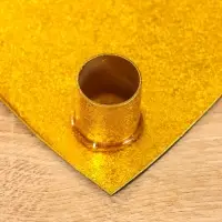 Подсвечник на 1 свечу "Love is..." в форме сердца золотой 12,5х12,5х3 см