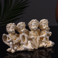 Статуэтка "Ангелы love" 7х13х5 см, позолота